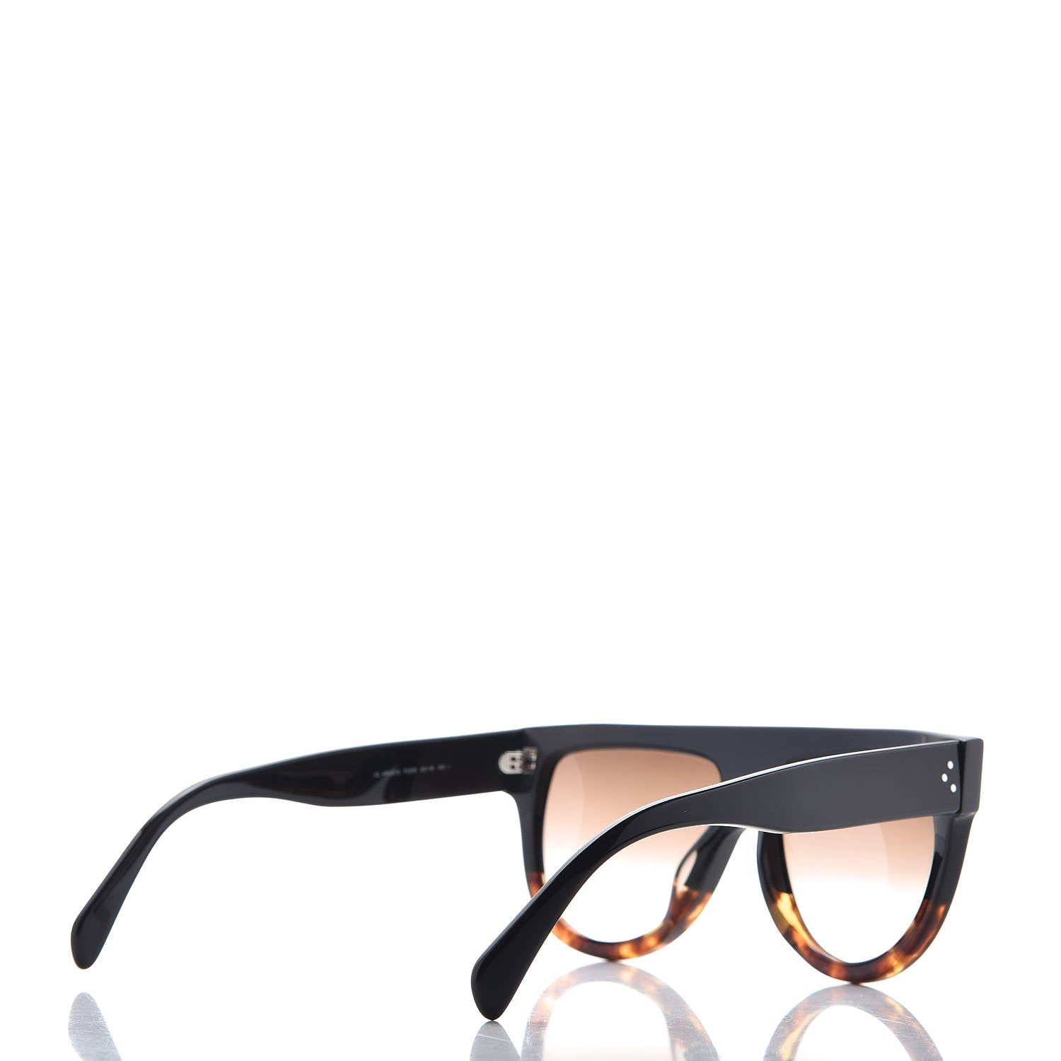 Celine Shadow Sunglasses CL 41026/S Black Havana 4 of 7