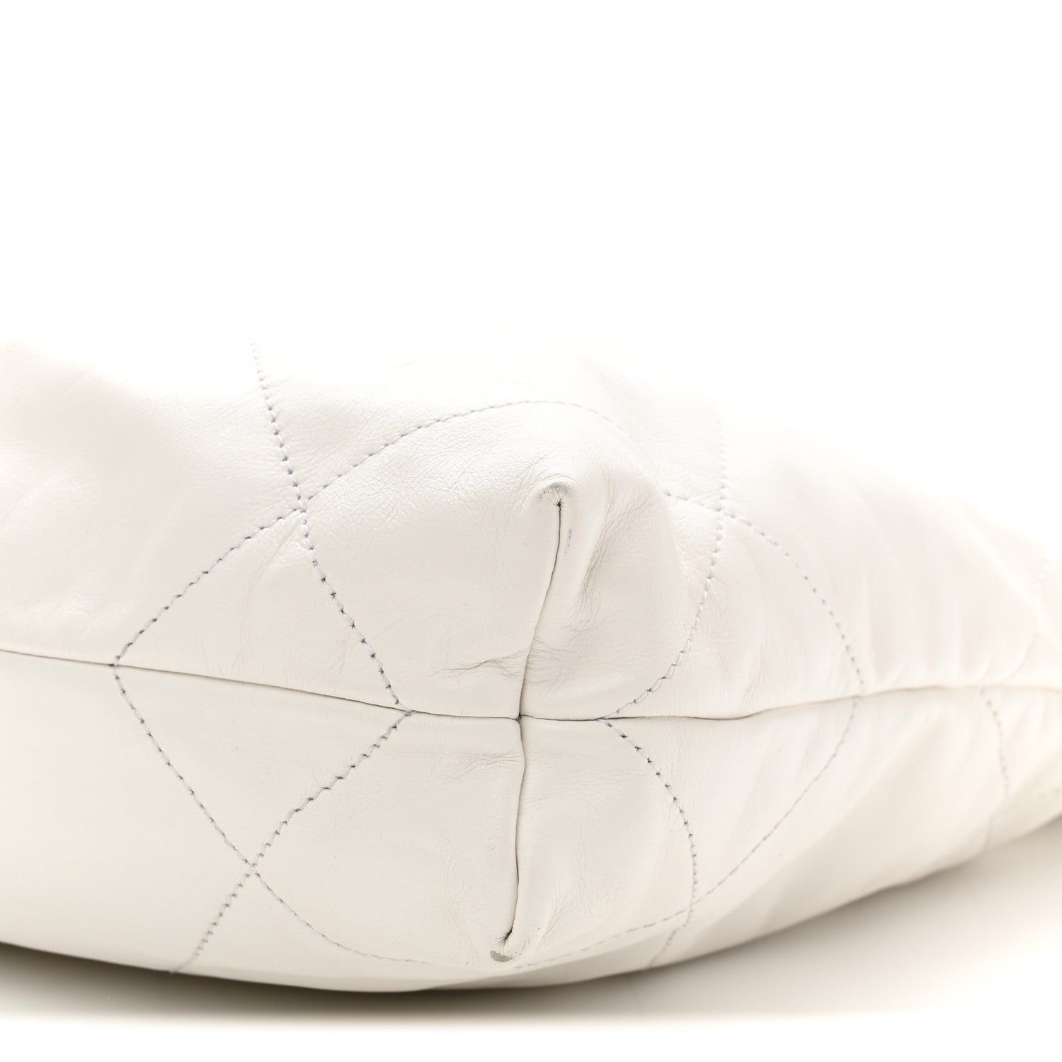 Chanel Shiny Calfskin Quilted Small Chanel 22 White 10 of 11
