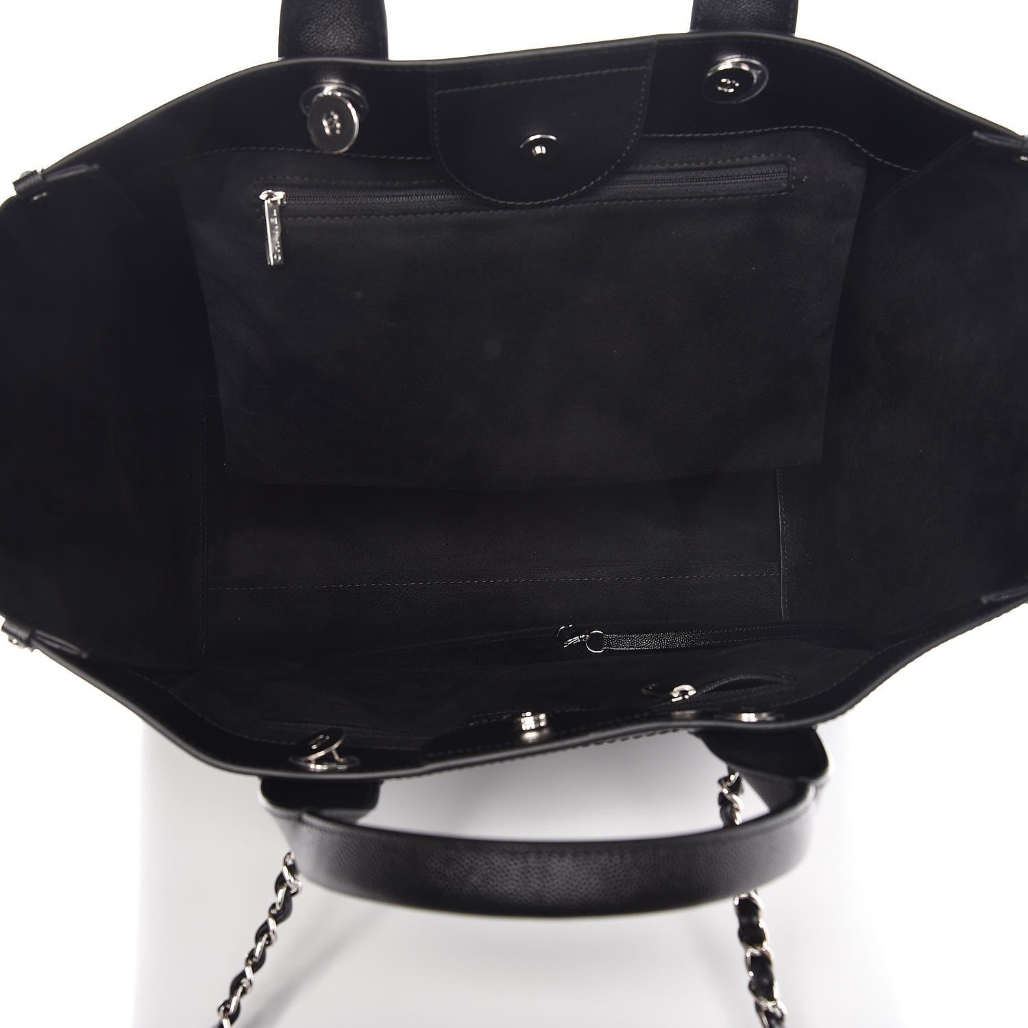 Chanel Caviar Medium Studded Deauville Tote Black 6 of 9