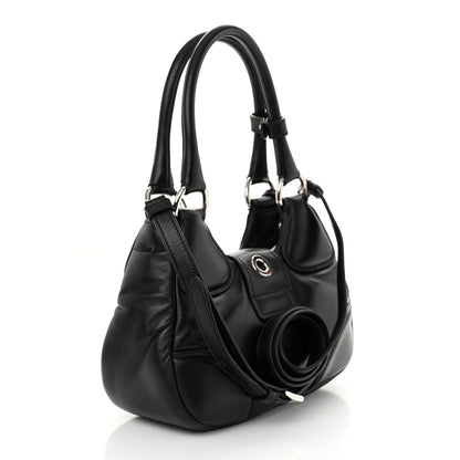 Prada Nappa Soft Padded Re-Edition 2002 Moon Bag Black 3 of 9