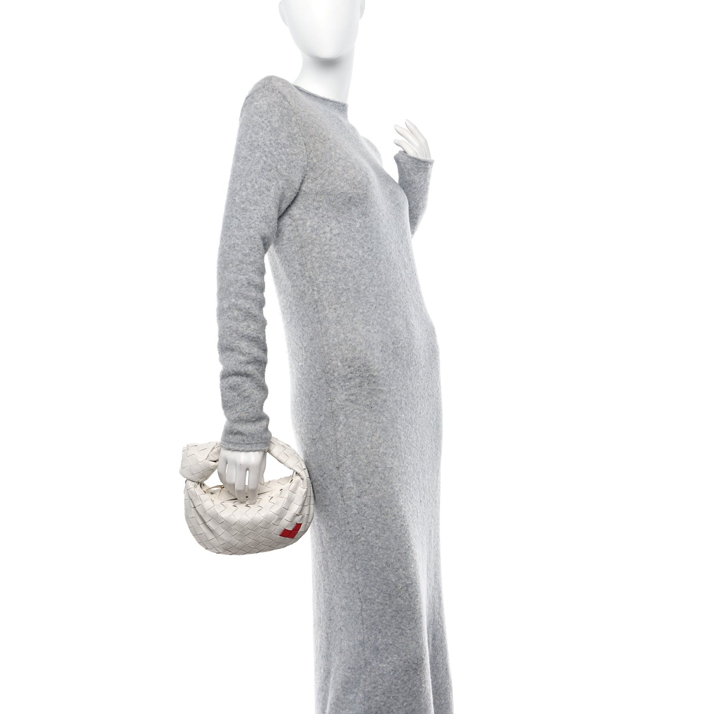 Nappa Intrecciato Mini Heart Jodie White