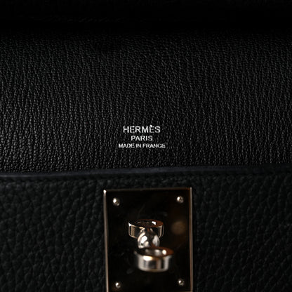 Hermes Taurillon Clemence Jypsiere 28 Black 6 of 10