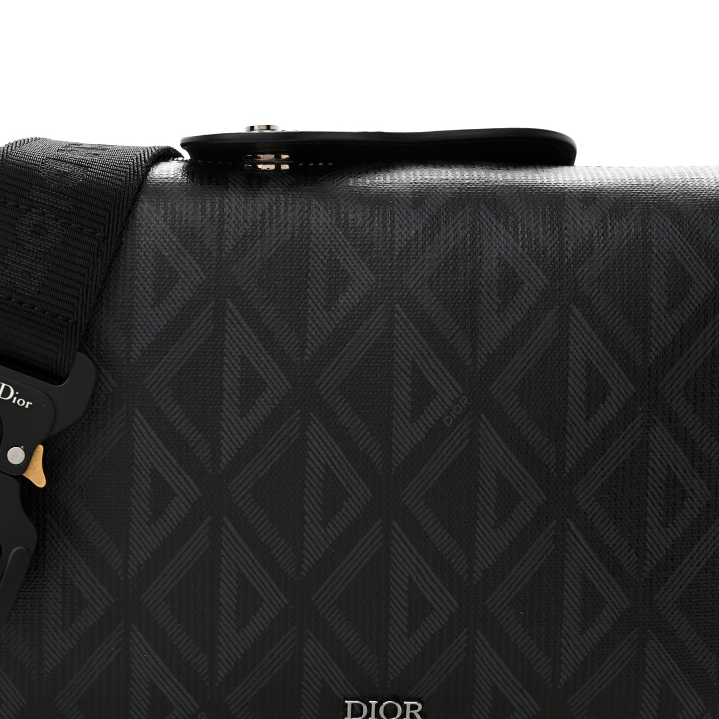 Coated Canvas CD Diamond Lingot 22 Bag Black