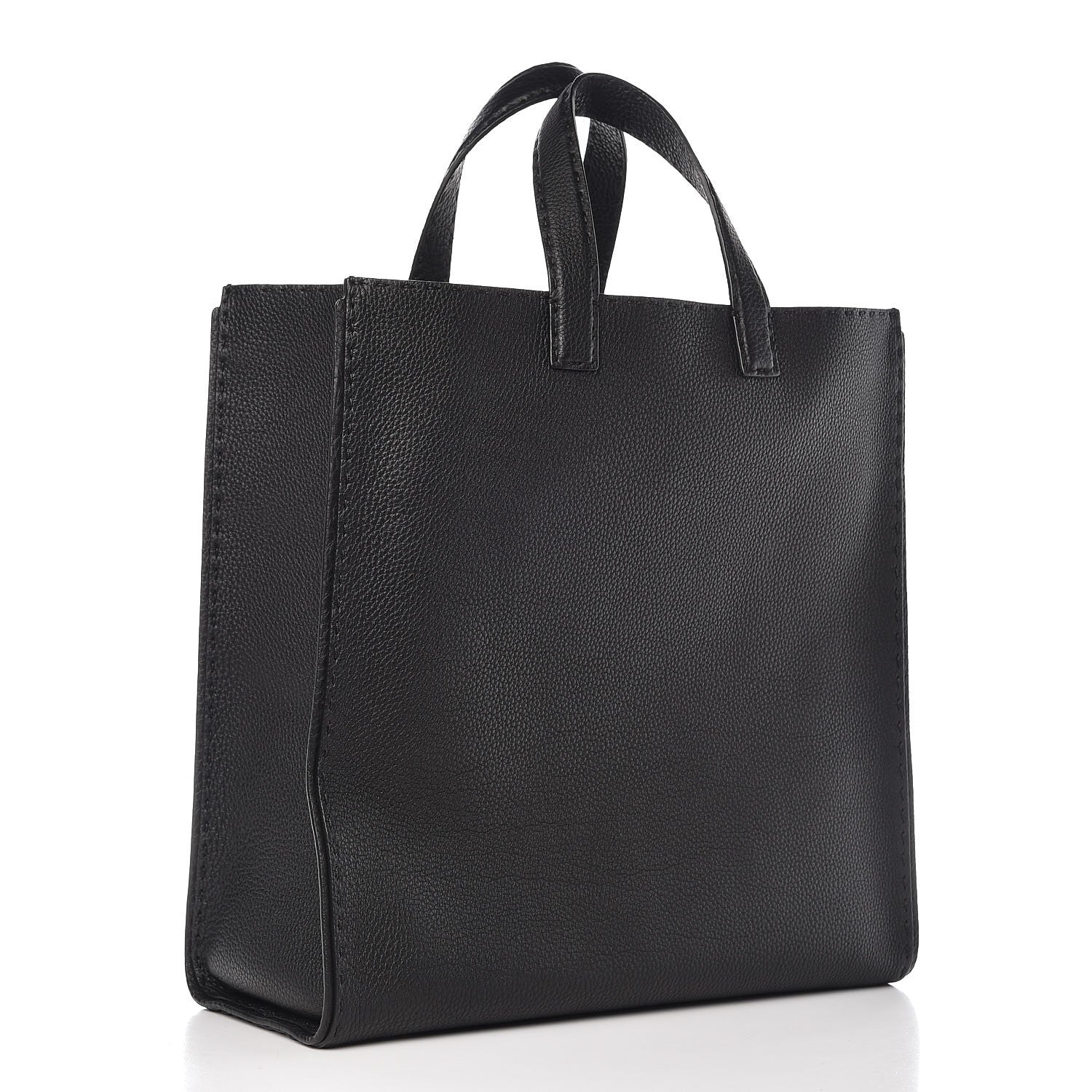 Fendi Cuoio Romano Selleria Monster Eyes Tote Black 3 of 7