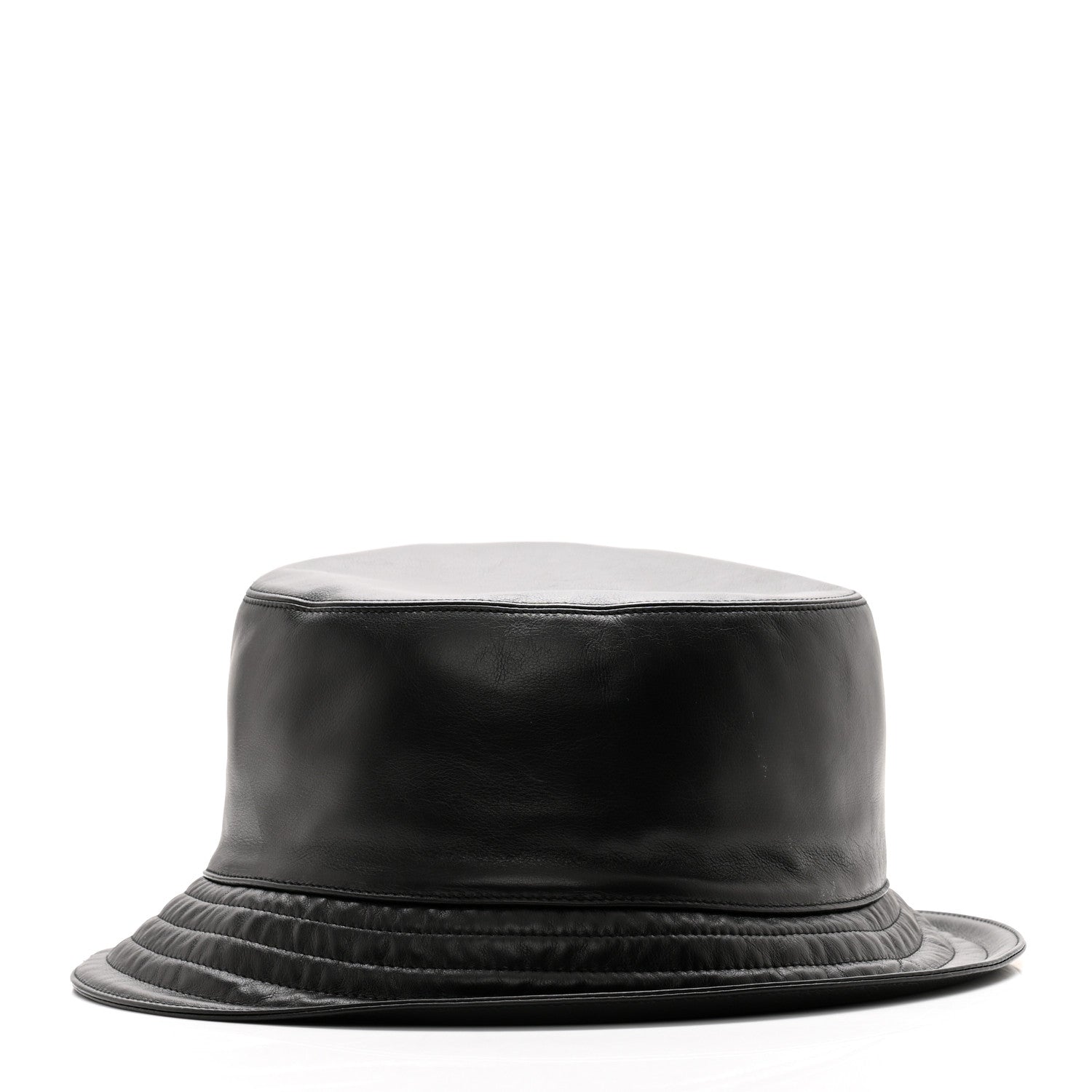 Hermes Newton Calfskin Fred Bucket Hat 59 Black 5 of 10