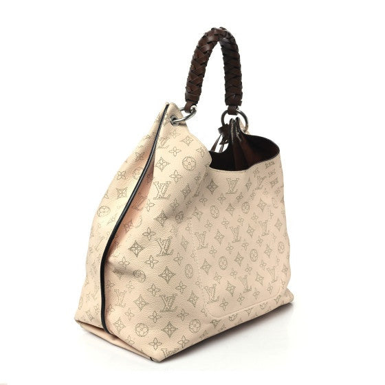 Louis Vuitton Mahina Carmel Hobo Creme 3 of 13