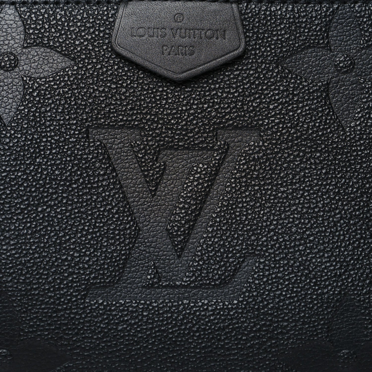 Louis Vuitton Empreinte Monogram Giant Multi Pochette Accessories Large Pochette Black 7 of 10