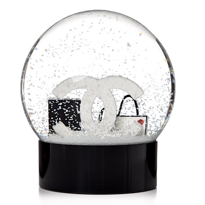Chanel Glass CC Shopping Bag Snow Globe 3 of 5