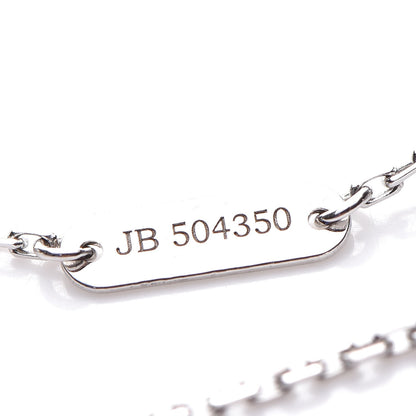 Van Cleef & Arpels 18K White Gold Diamond Vintage Alhambra Pendant Necklace 6 of 7
