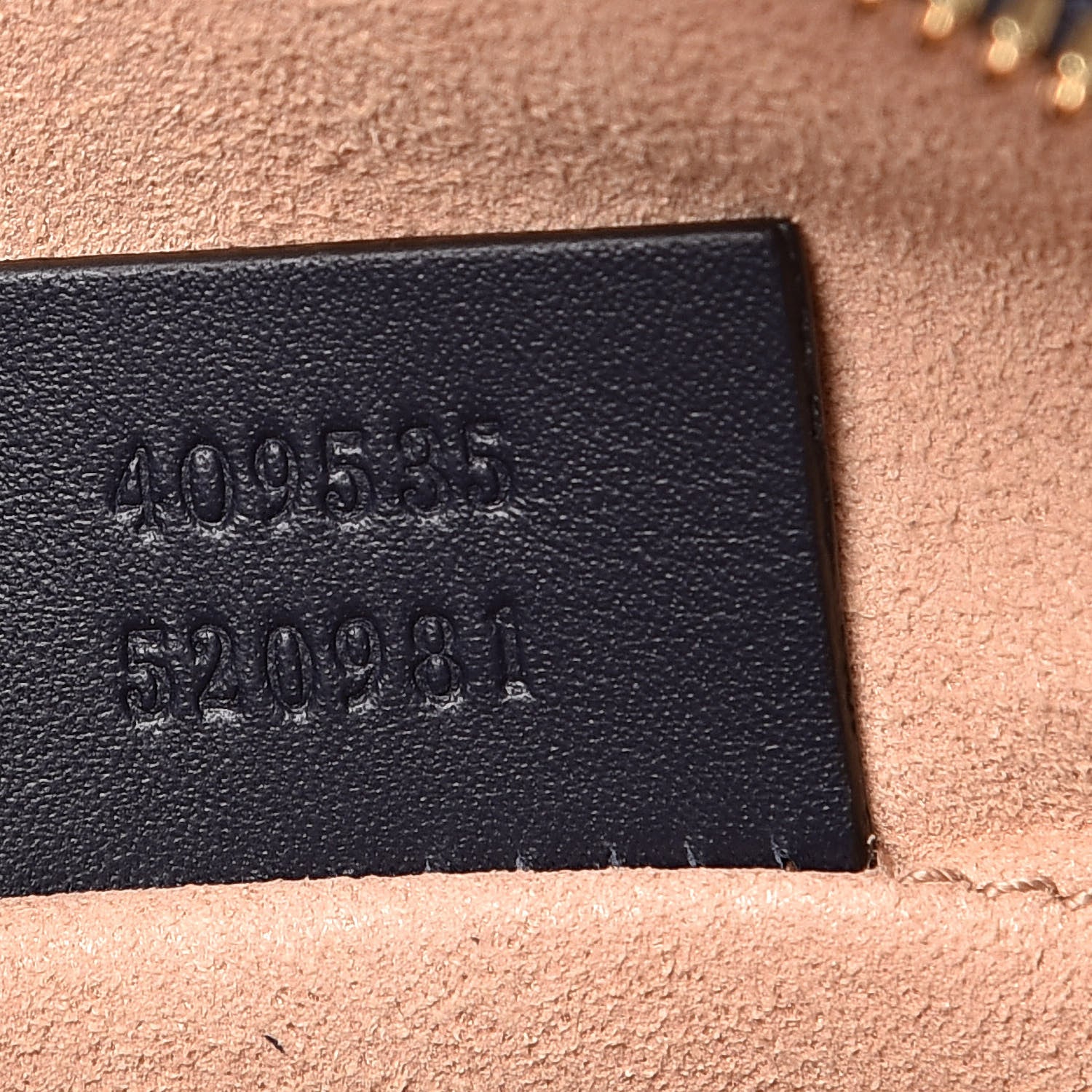 Gucci GG Supreme Monogram Mini Chain Shoulder Bag Beige Blue 7 of 12