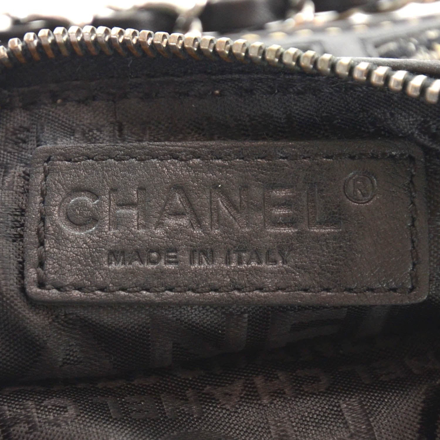 Chanel Tweed Patch Pochette 6 of 8