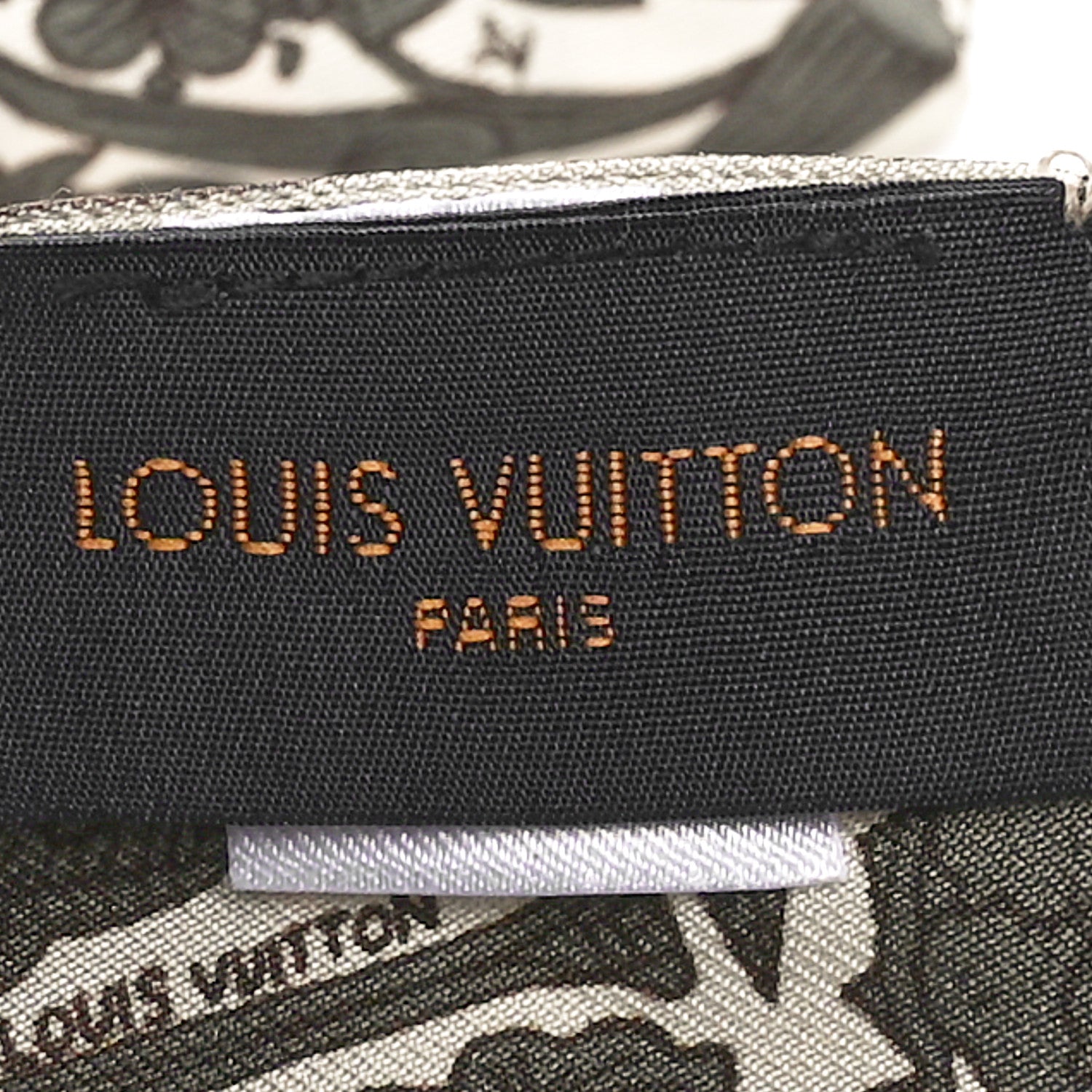 Louis Vuitton Silk Jeu De Louis BB Bandeau Kaki 4 of 4