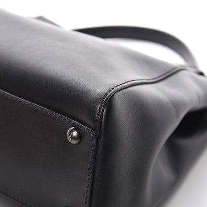 Fendi Vitello Suede Medium Peekaboo Iconic Satchel Black 11 of 14