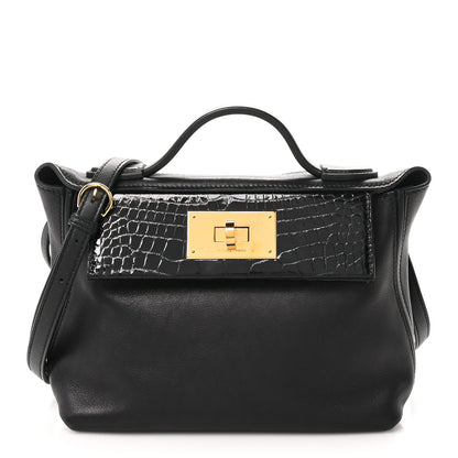 Hermes Evercolor Matte Alligator Swift Touch 24/24 21 Black 1 of 12