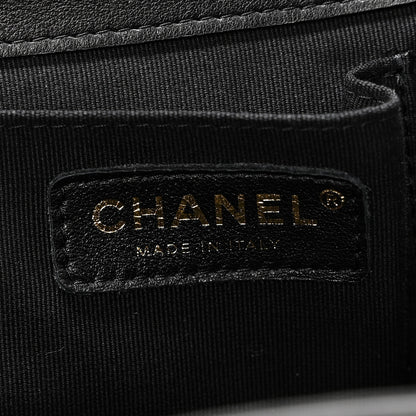 Chanel Lambskin Quilted Large Duma Drawstring Backpack Black 6 of 10
