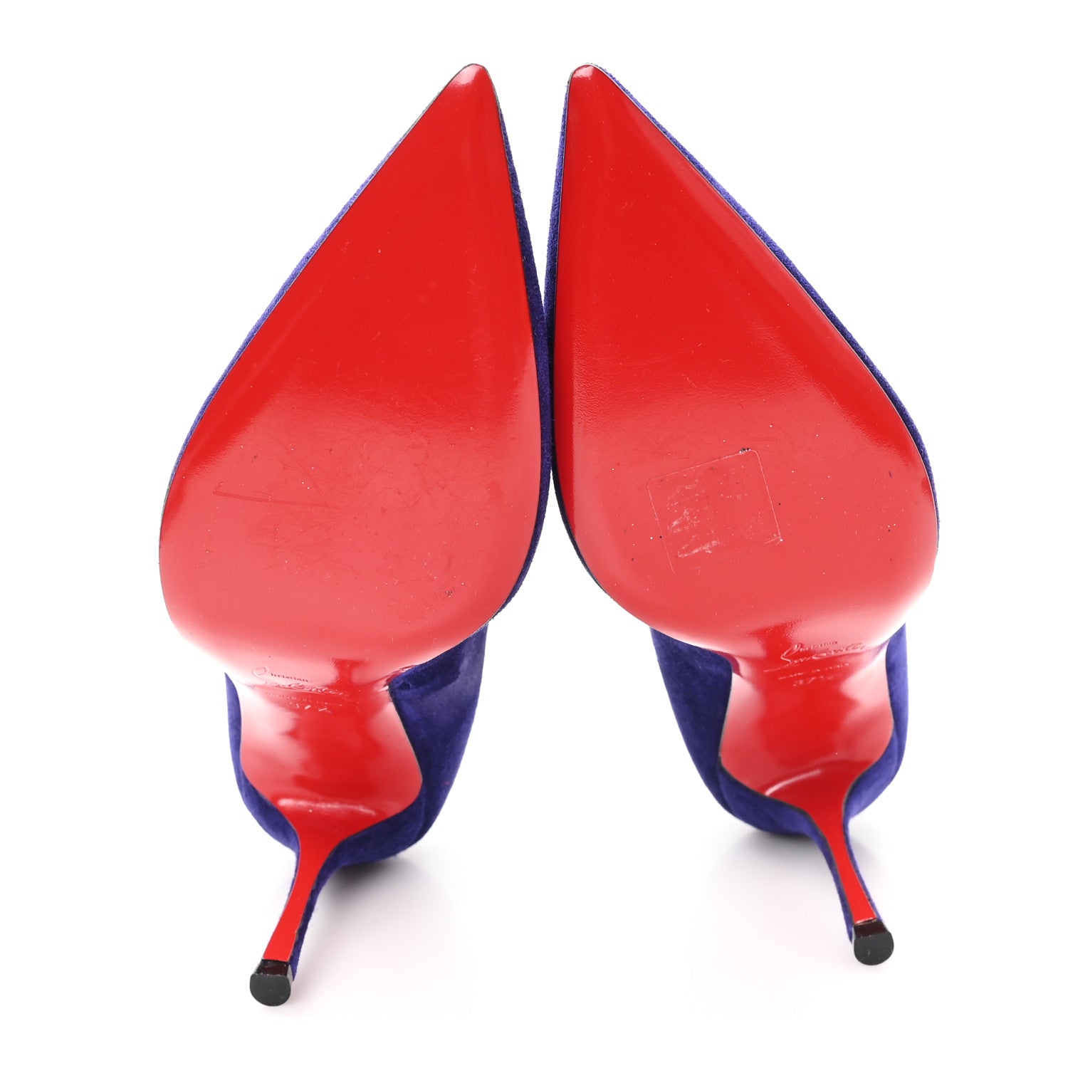 Christian Louboutin Veau Velours Decoltish 85 Pumps 37.5 Encre 6 of 9
