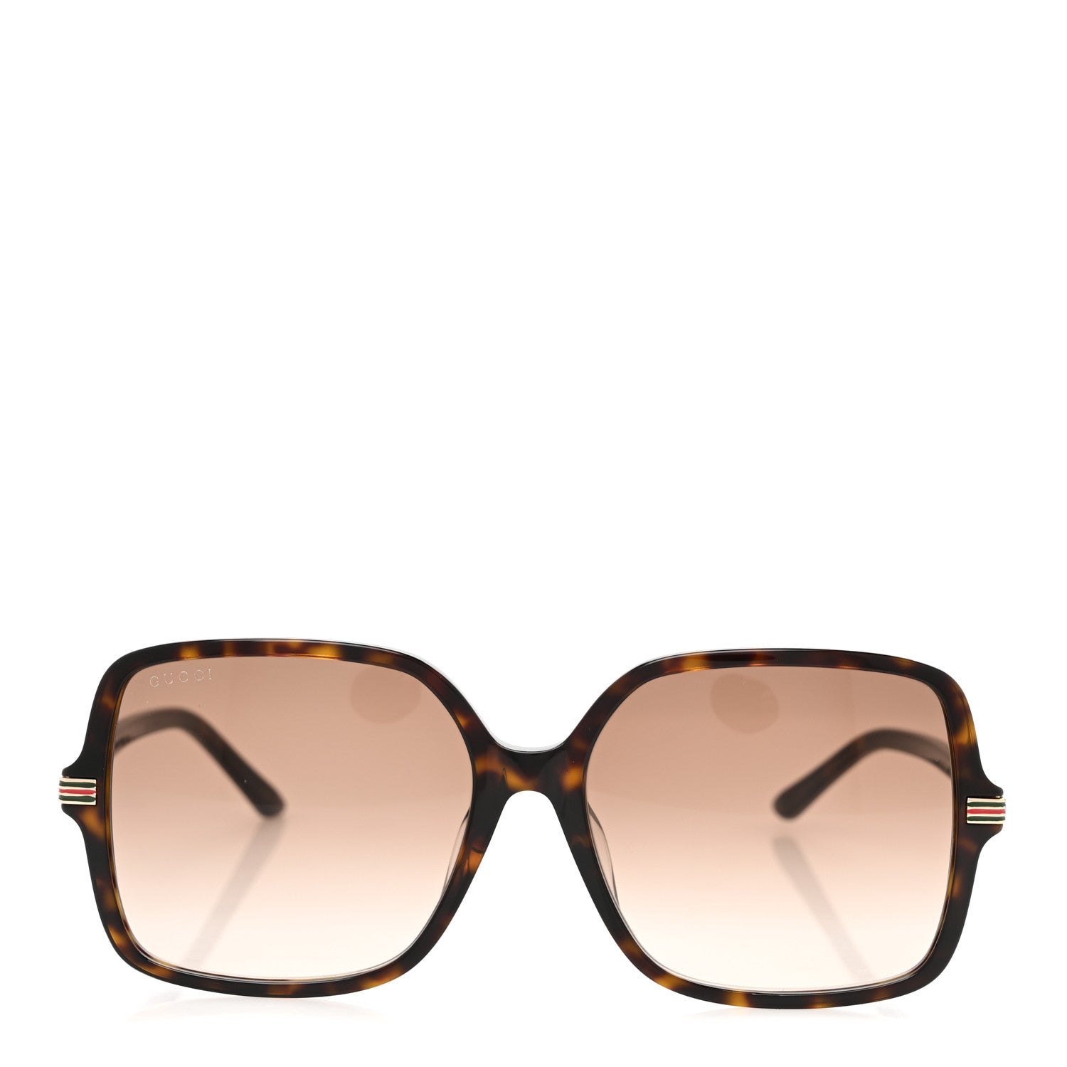 Gucci Acetate Square Frame Web Sunglasses GG1448SA Tortoise 2 of 9