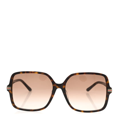 Gucci Acetate Square Frame Web Sunglasses GG1448SA Tortoise 2 of 9