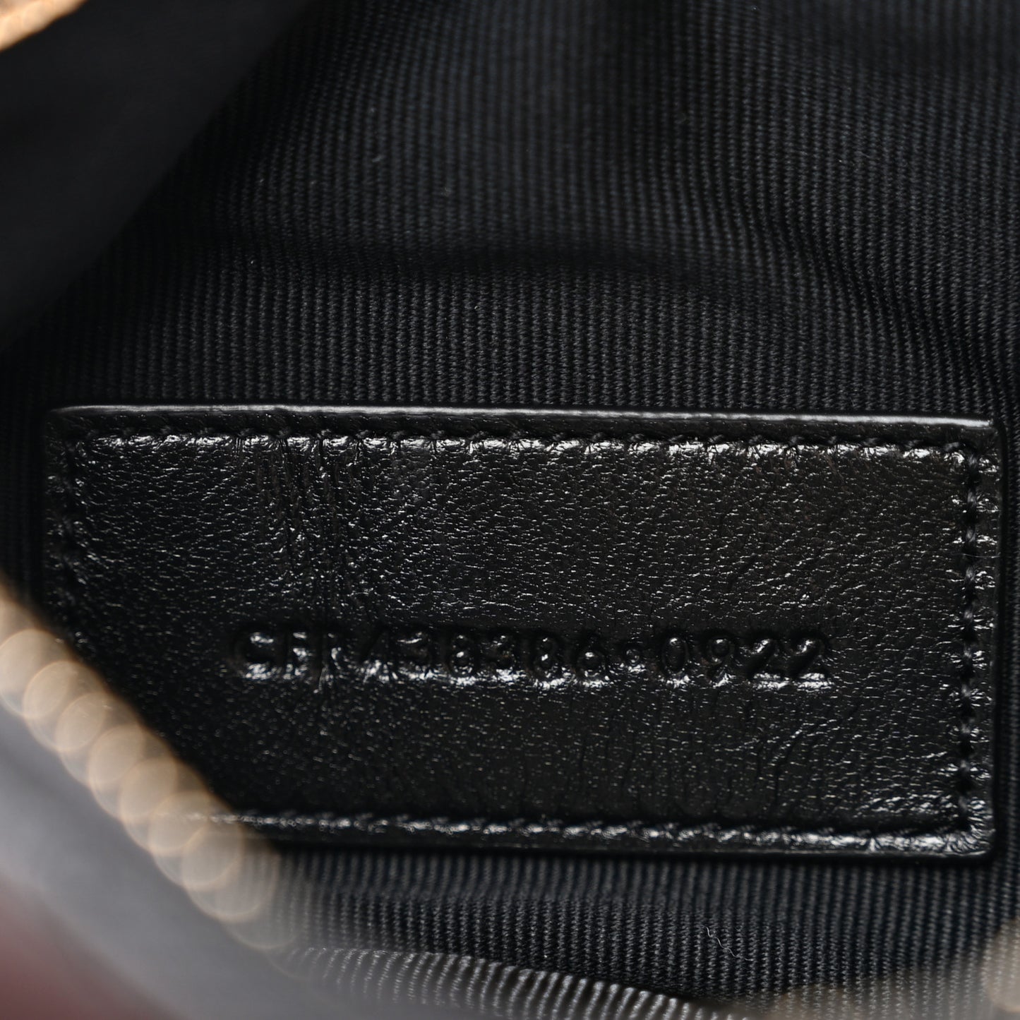 Calfskin Matelasse Monogram Key Pouch Black