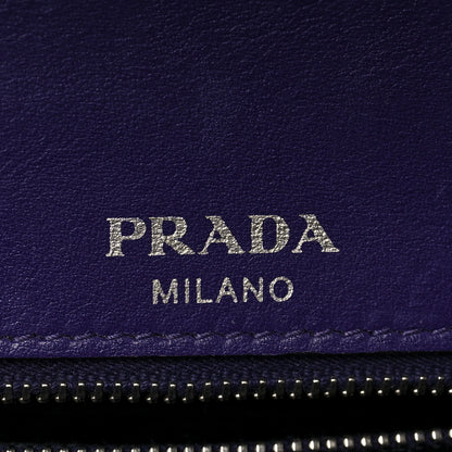Prada Saffiano Vernice Sound Flap Chain Crossbody Bag Viola 6 of 7