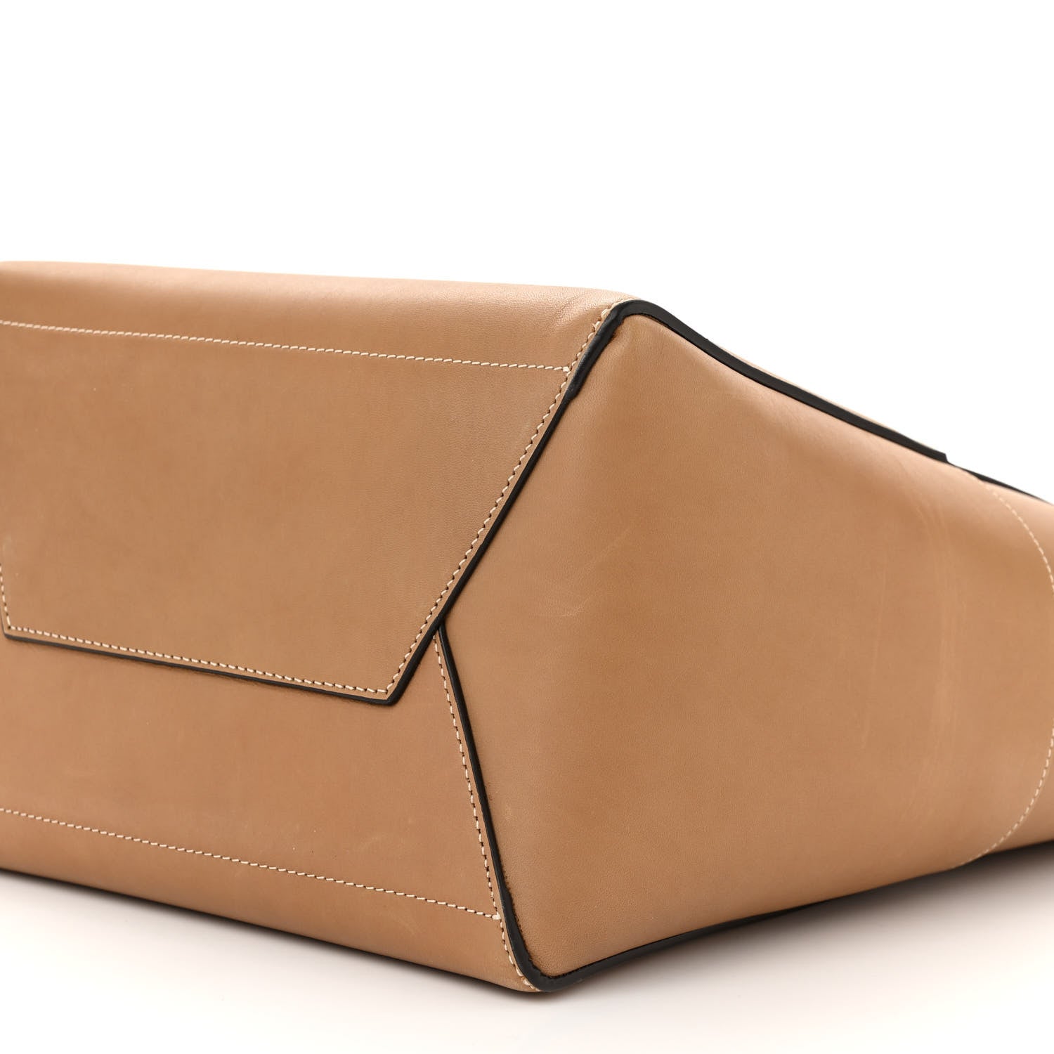 Celine Natural Calfskin Sangle Bucket Bag Light Camel 9 of 10