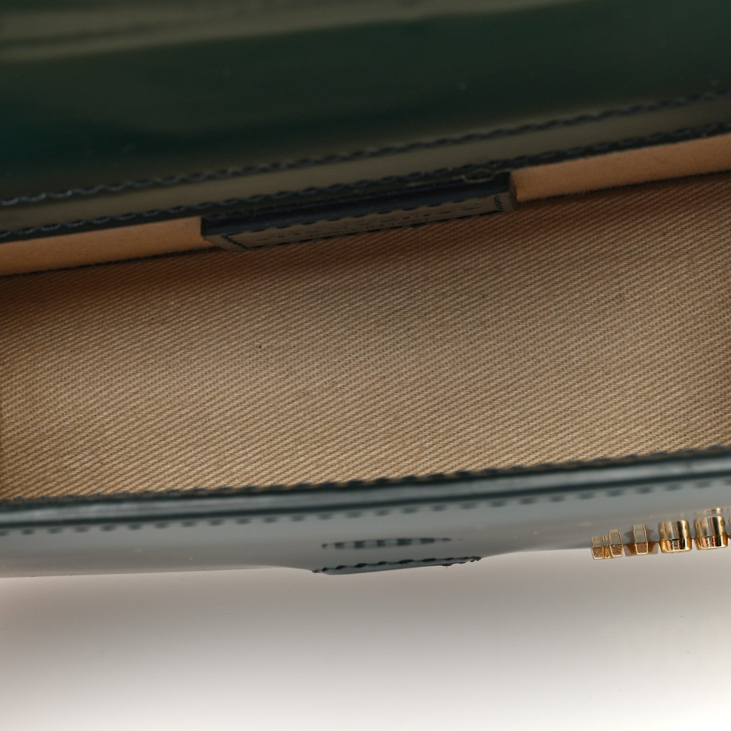 Jacquemus Glazed Calfskin Le Bambino Dark Green 5 of 9