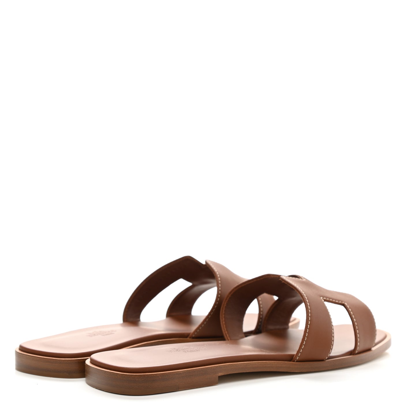 Box Calfskin Oran Sandals 39.5 Gold