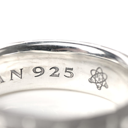 David Yurman Sterling Silver Fused Meteorite 8.5mm Band Ring 71 13.25 6 of 6