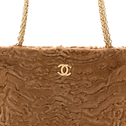 Chanel Persian Lamb Fur Shoulder Bag Beige 8 of 10