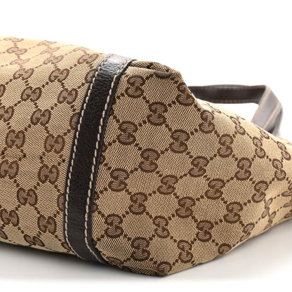 Gucci Monogram New Ladies Web Tote Dark Brown 10 of 13
