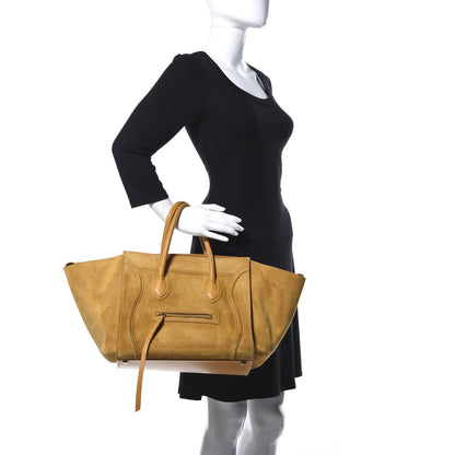 Celine Suede Medium Phantom Luggage Amber 2 of 29