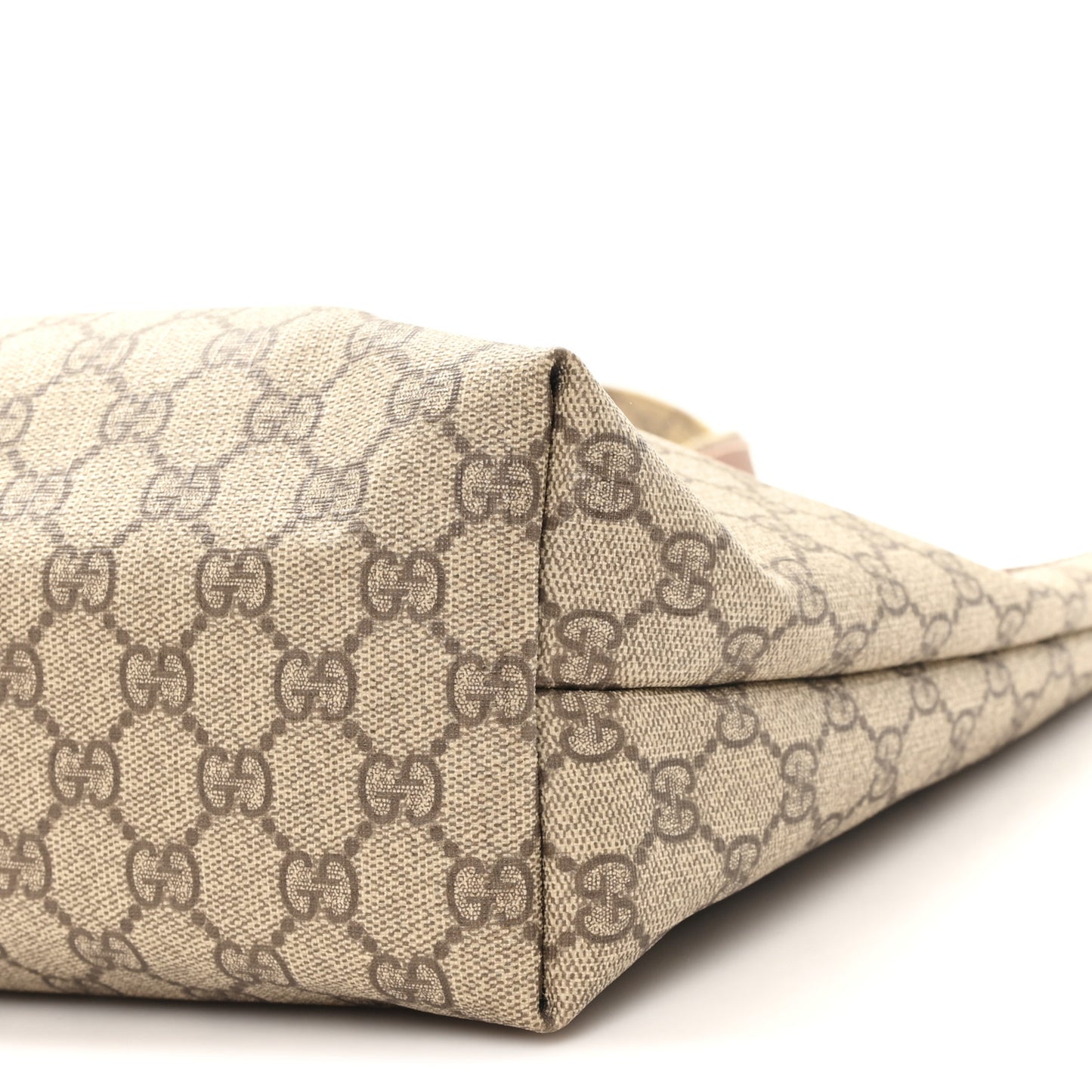 GG Plus Monogram Medium Signature Web Loop Tote Light Brown