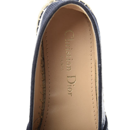 Christian Dior Canvas Tie and Dior Embroidered Granville 15mm Espadrilles 36.5 Denim 7 of 9