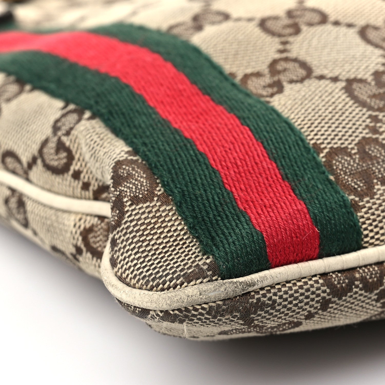 Gucci Monogram Web Jolicoeur Charms Messenger White 8 of 14