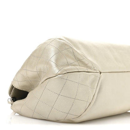 Chanel Caviar Quilted Timeless CC Bowler Bag White 9 of 12