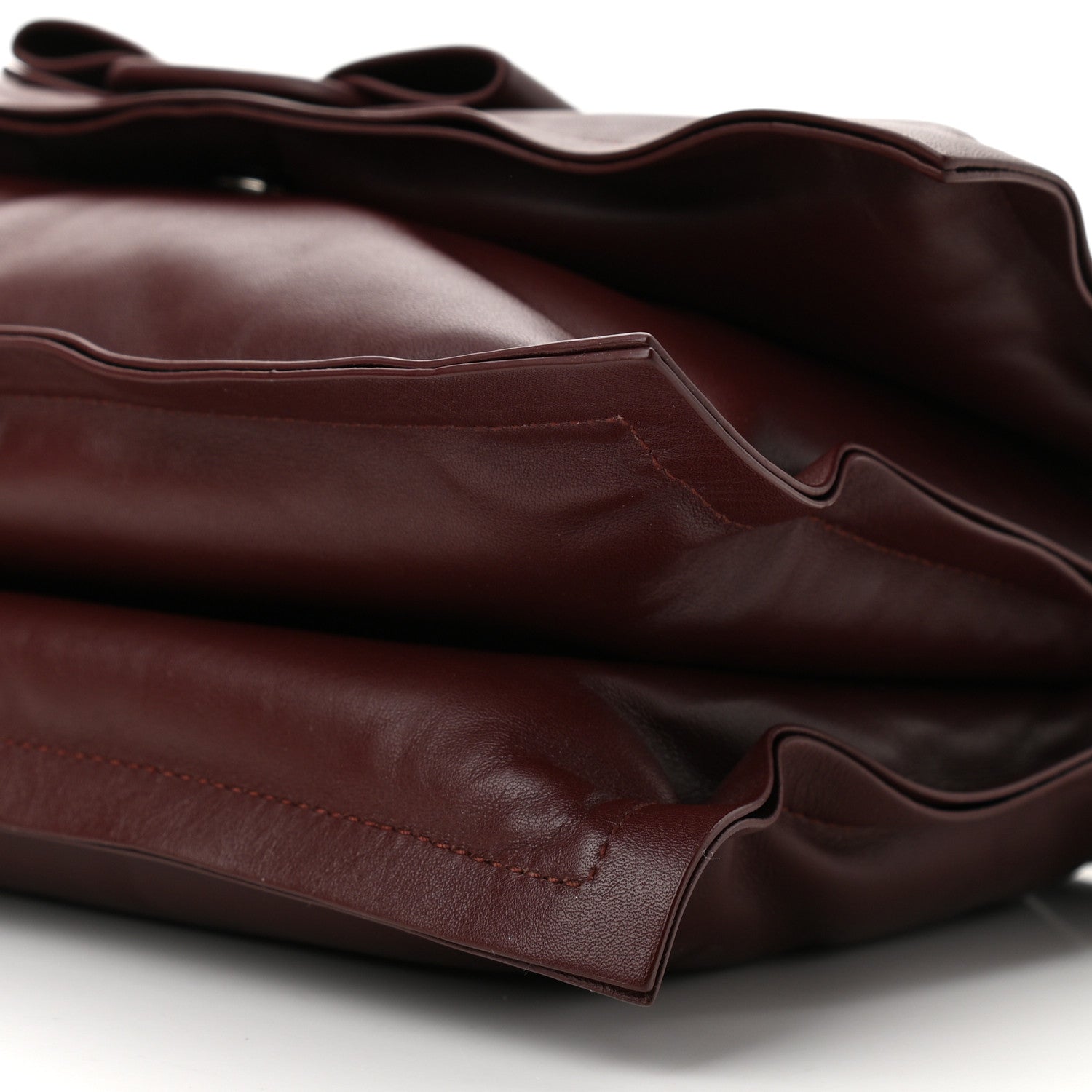 Salvatore Ferragamo Calfskin Small Viva Bow Shoulder Bag Burgundy 10 of 10