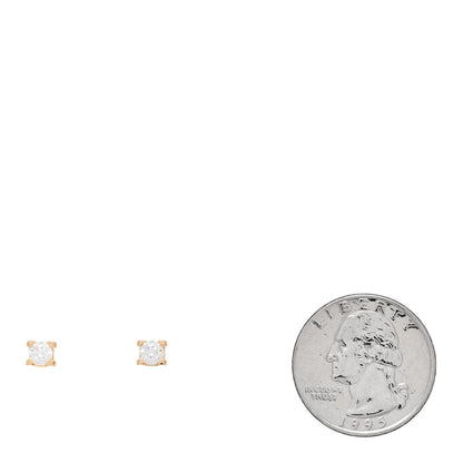 Cartier 18K Yellow Gold Diamond .48ctw C De Cartier Earrings 2 of 5