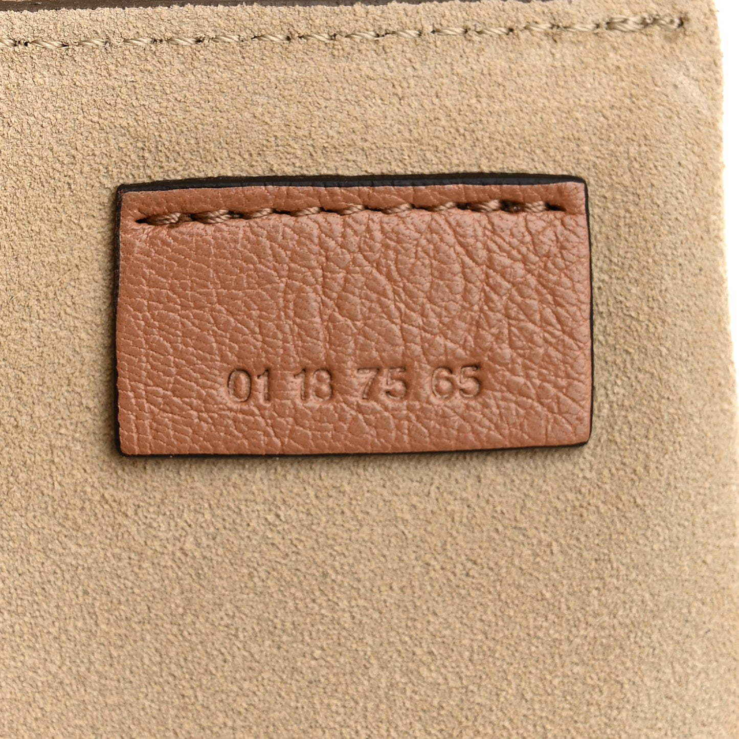 Shiny Goatskin Suede Small Pixie Bag Caramel