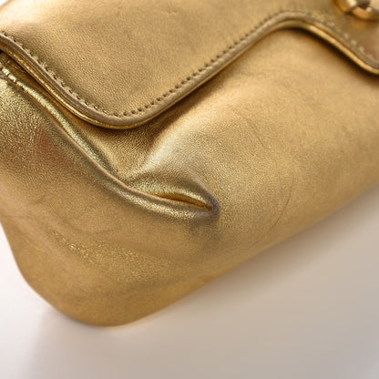 Jimmy Choo Metallic Lambskin Tulita Evening Bag Gold 10 of 15