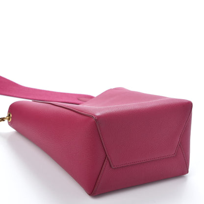 Celine Soft Grained Calfskin Small Sangle Bucket Bag Pink 3 of 9