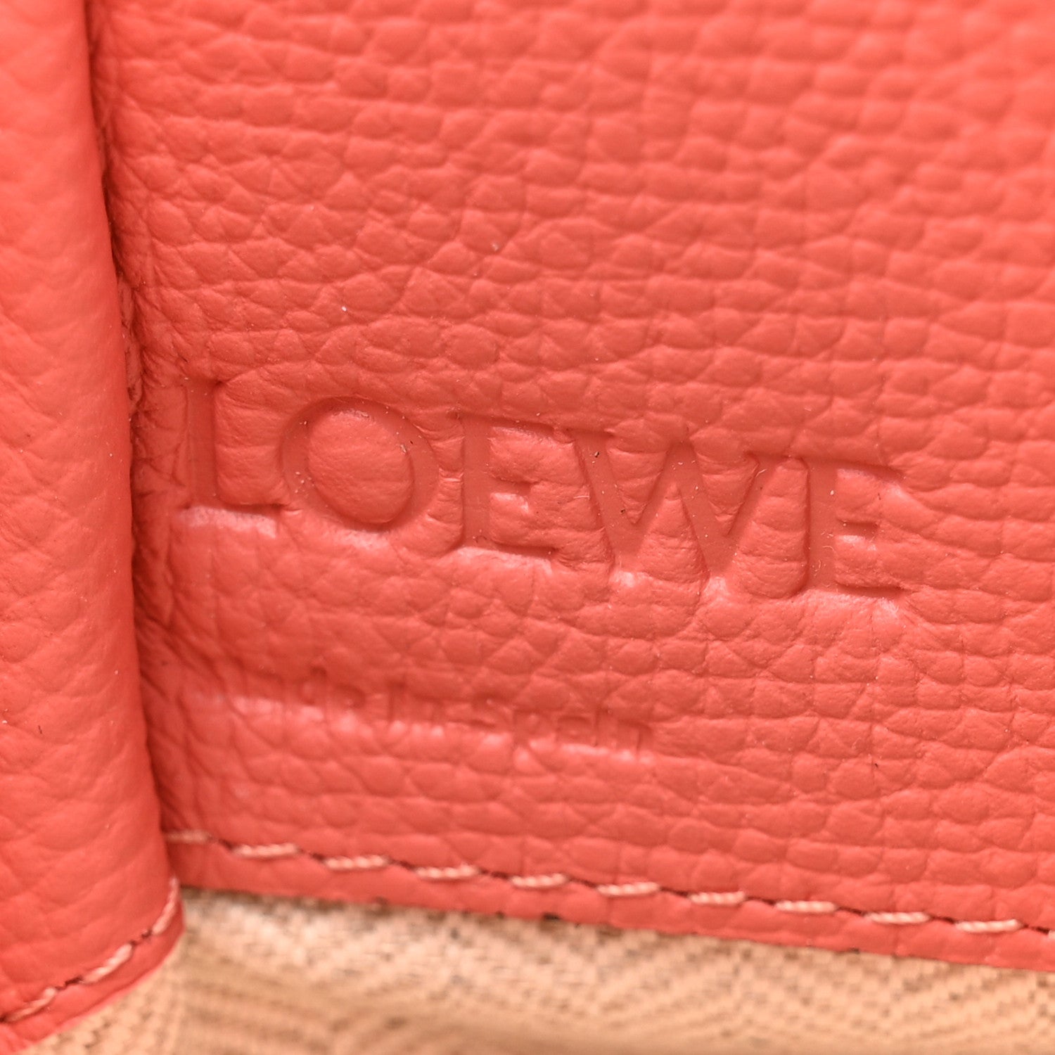 Loewe Grained Calfskin Mini Hammock Shoulder Bag Pink Tulip 6 of 10