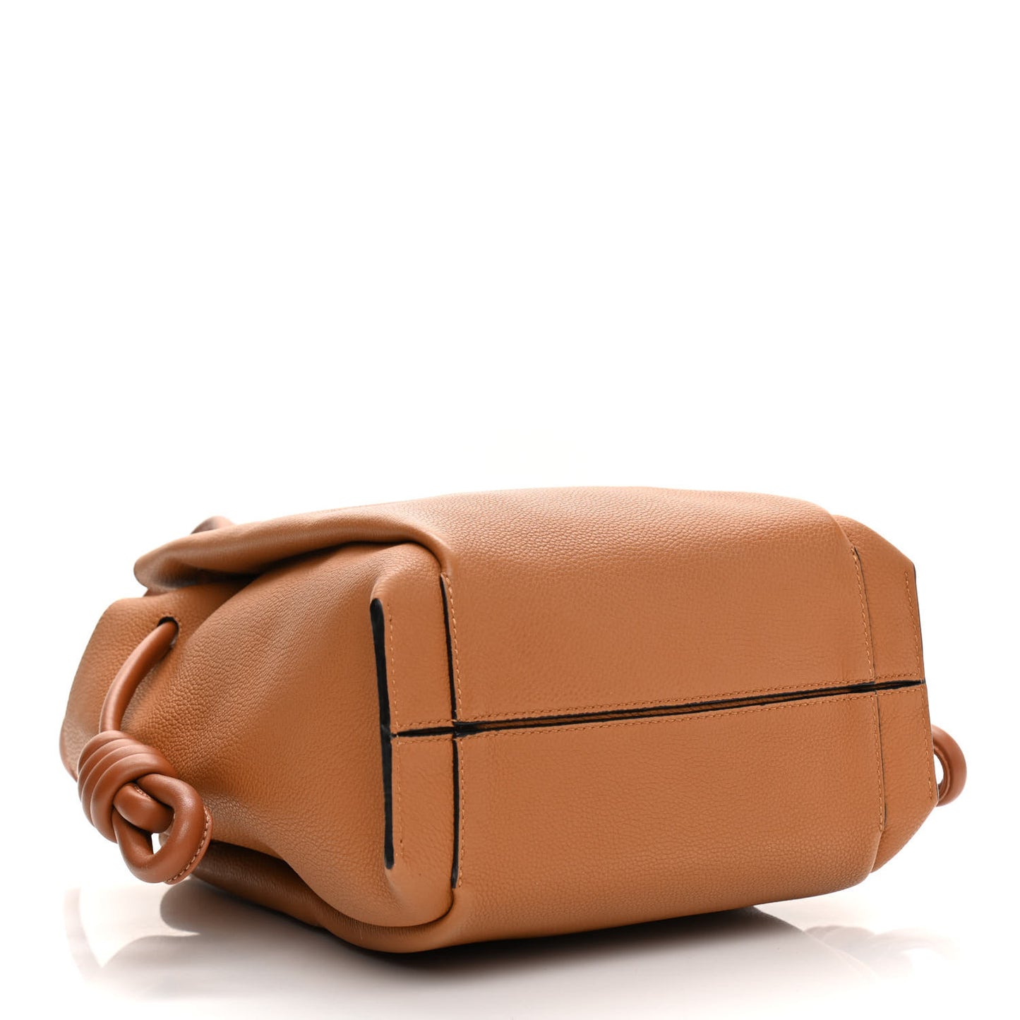Calfskin Small Flamenco Knot Bag Caramel