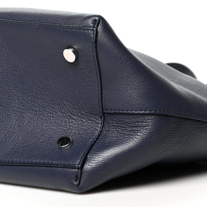 Jimmy Choo Calfskin Crystal Buckle Shopping Tote Navy Blue 9 of 9