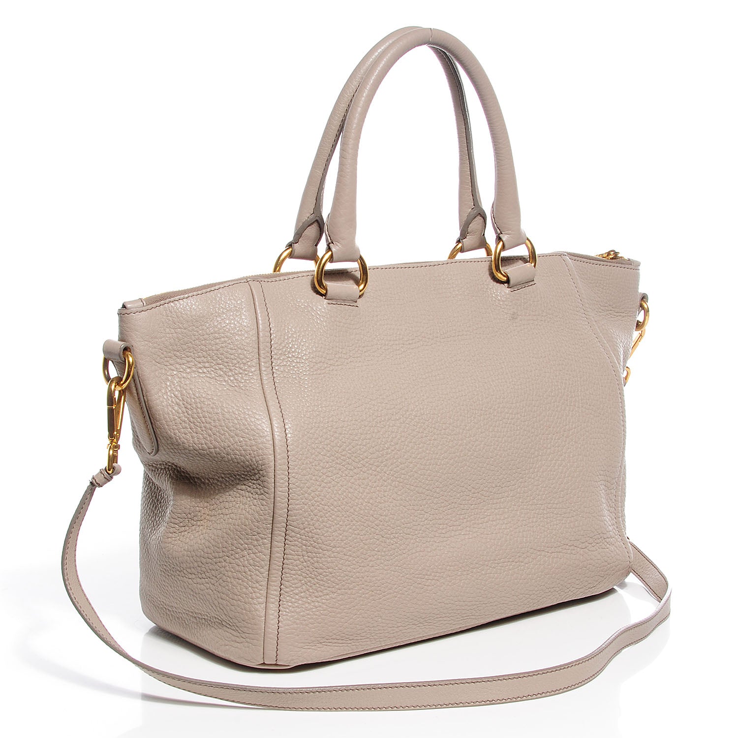 Prada Vitello Daino Tote Pomice 3 of 14