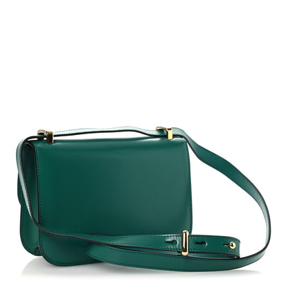 Prada Box Calfskin Triangle Embleme Flap Shoulder Bag Assenzio 3 of 12
