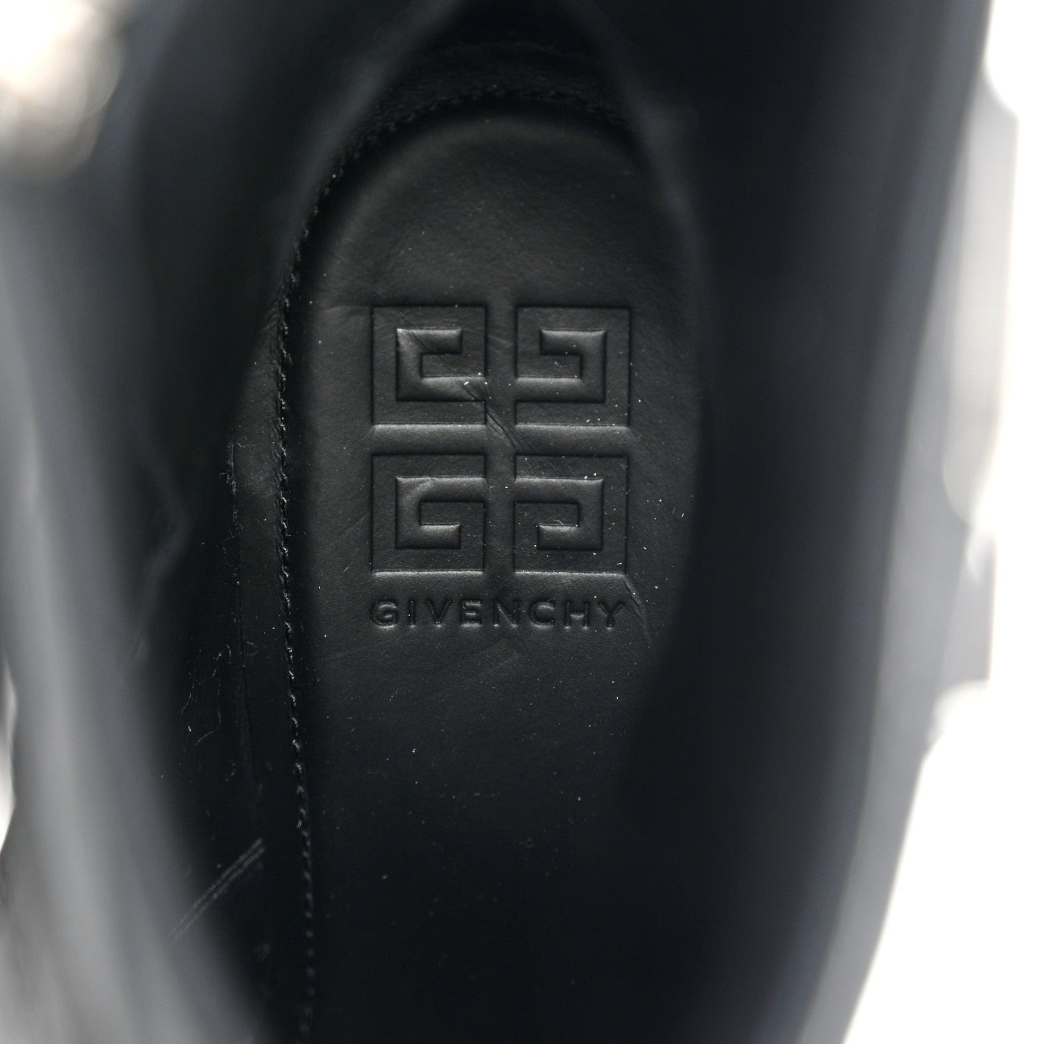 Givenchy Grained Calfskin Shark Lock Biker Ankle Boots 41 Black 6 of 9