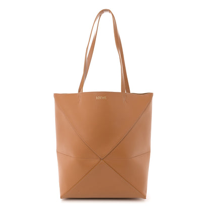 Loewe Shiny Calfskin Medium Puzzle Fold Tote Warm Desert 1 of 10