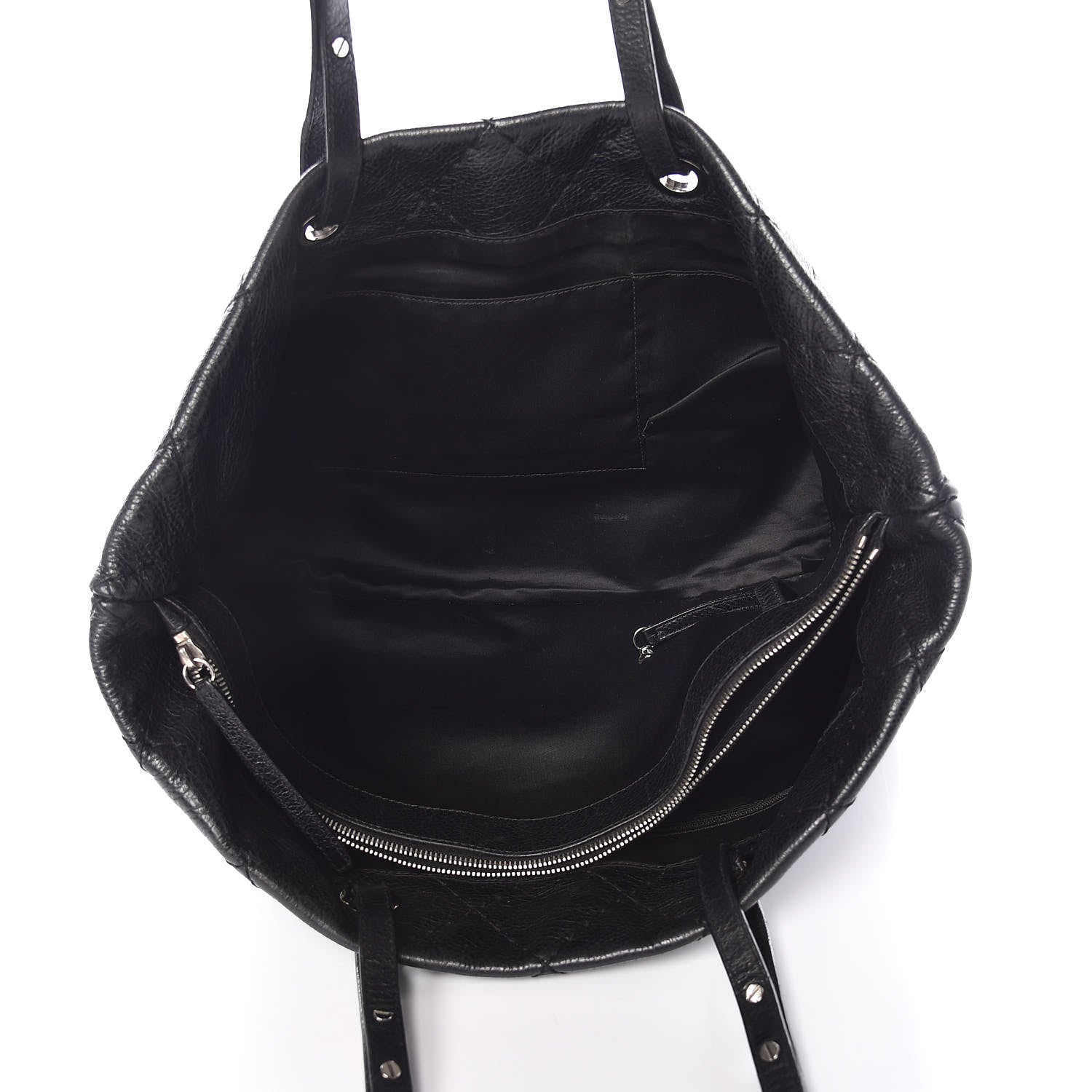 Chanel Glazed Calfskin Large On The Road Tote Black 5 of 15