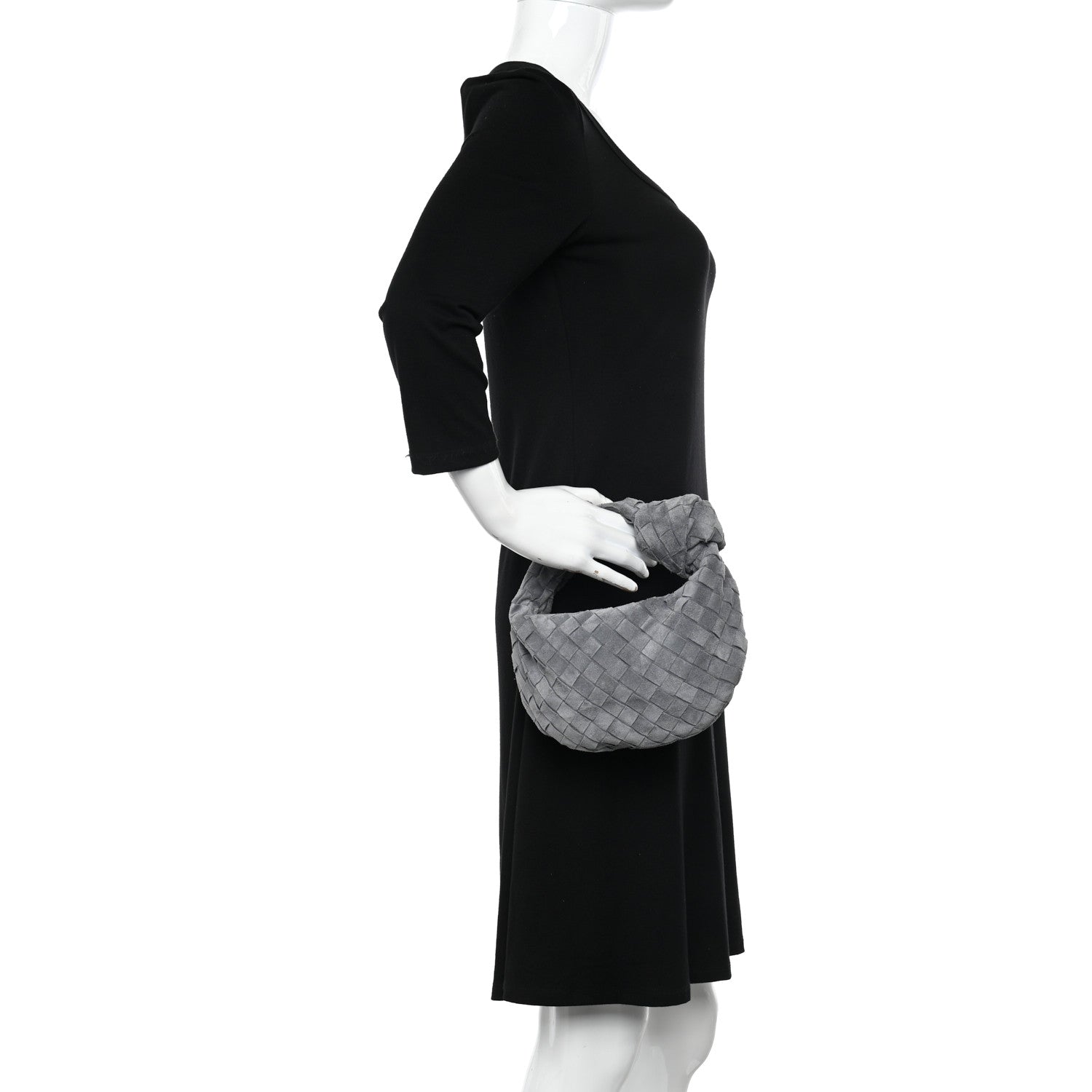 Bottega Veneta Suede Intrecciato Mini Jodie Thunder 2 of 10