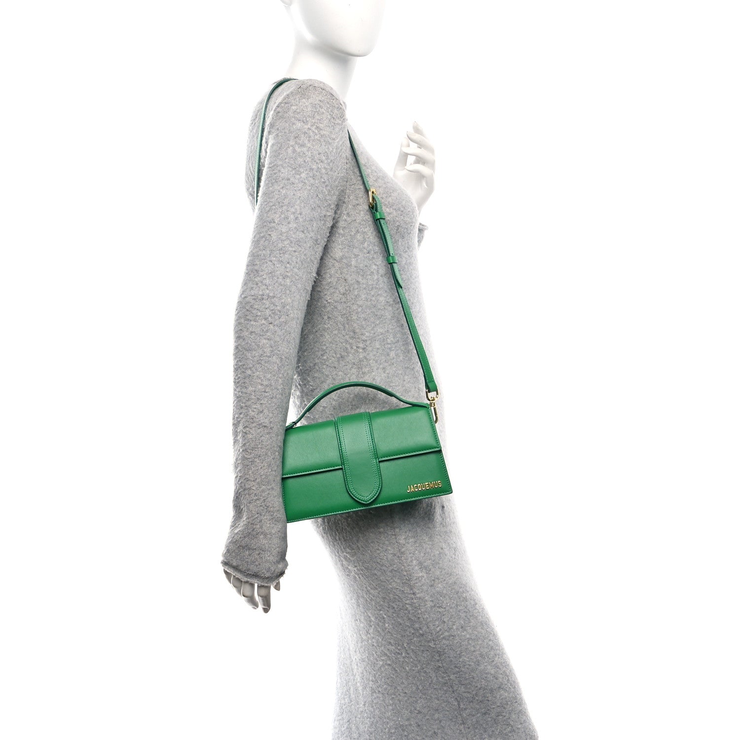 Jacquemus Smooth Calfskin Le Grand Bambino Green 2 of 13